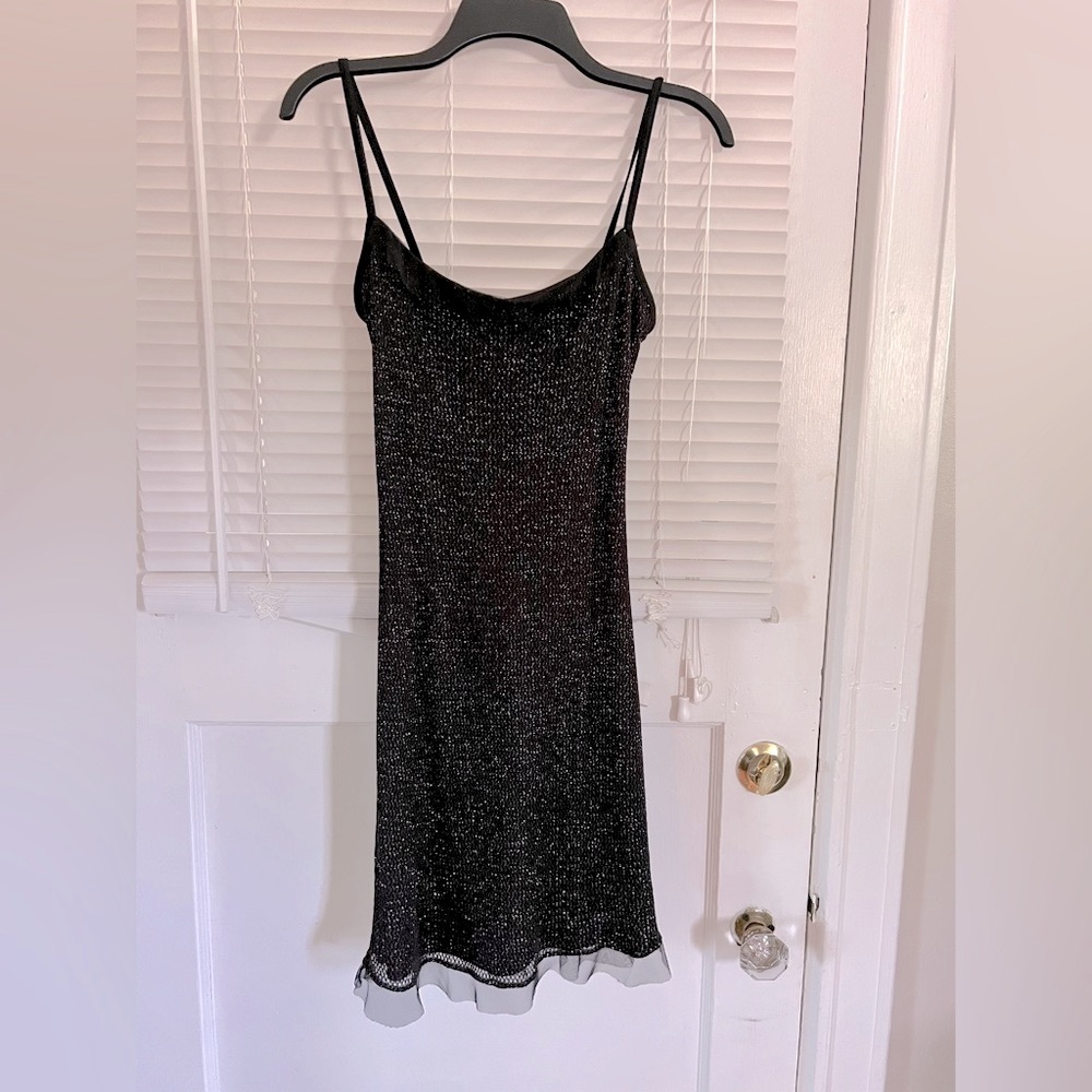 🪩Vintage Metallic Knit Body-Con Mini Dress🪩